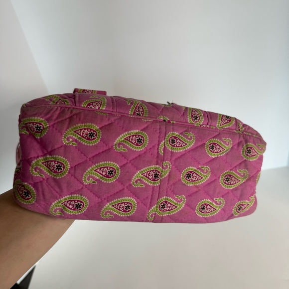 Vera Bradley Pink Top Handle Bag Purse Tote - Picture 5 of 10